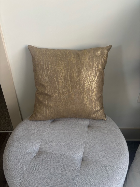 Other - Gold Metallic Decorative Throw Pillow (cover only) 3 available